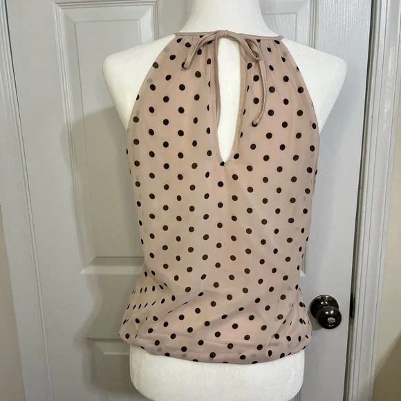 Express Fully Lined, Blush & Black Polka Dot Tank - Picture 4 of 7